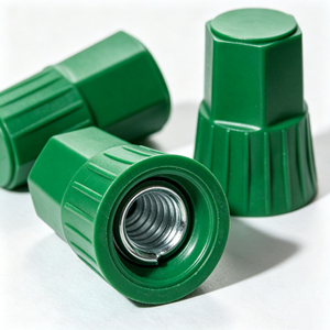 Connecteur de câblage électrique OEM d'usine, type à vis isolé avec ressort <span class=keywords><strong>en</strong></span> acier, à torsion, pour fils verts - Product Image 3