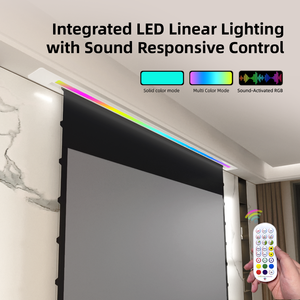 SCREEN PRO Pantalla de proyector Alr oculta de alta calidad para tiro largo 100-150 pulgadas 16:9 Ganancia 1,1 ALR 8K Pantalla de proyección DE PVC para el hogar - Product Image 4