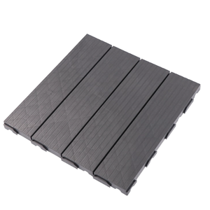 Tự làm Composite gạch 300*300*20mm vuông cà phê <span class=keywords><strong>WPC</strong></span> sàn mịn chống trượt gỗ sồi gỗ nhựa <span class=keywords><strong>decking</strong></span> ngoài trời châu Á Phong cách thiết kế - Product Image 1