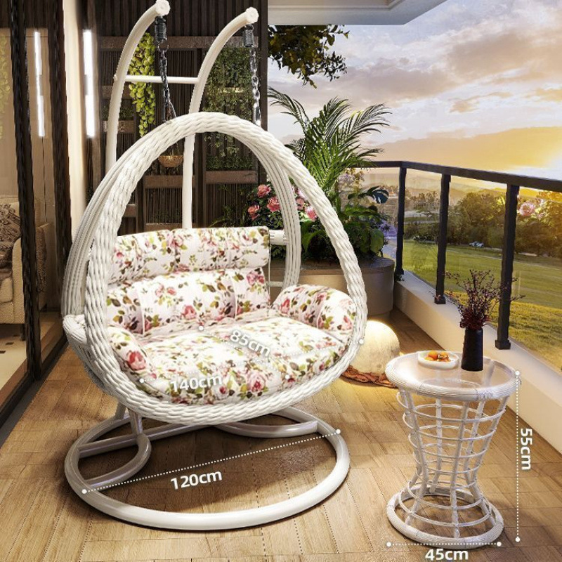 Blanco Minimalista - [Doble Asiento y Reclinable + Mesa de Té]