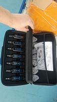 Kit émetteur-récepteur sans fil DMX512 1+6, 2,4 GHz, alimenté par batterie, système DMX sans fil pour éclairage de scène, concert, DJ