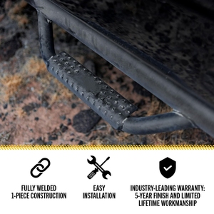 Barres de protection latérales en acier noir mat robustes, marchepieds, marchepieds latéraux tout-terrain, glissières anti-dérapantes pour <span class=keywords><strong>Ford</strong></span> Explorer - Product Image 2