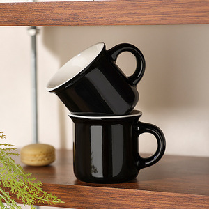 Ceramic Mug 180ml White Retro Design Screen <b>Printing</b> Gift For <b>Coffee</b> Tea - Product Image 2