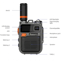Radio portable 4G PoC GaodaPTT, mini talkie-walkie Linux, portée mondiale, boîtier métallique, fonction Push-to-Talk sur réseau cellulaire, radio bidirectionnelle