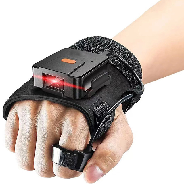 New Design Portable Wearable QR Bar Code Reader Barcode Scanner Logistic Center Data Management Wired Wireless 2.4G A4