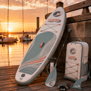La planche de SUP écologique et portable possède des étapes de gonflage simples pour vous permettre de commencer des jeux aquatiques en peu de temps. - Product Image 4