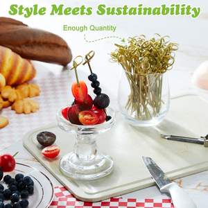 Bamboo Knot Flower Sticks Toothpicks for Decoration - Fruit & Cake & Sandwich Skewer - Product Image 2