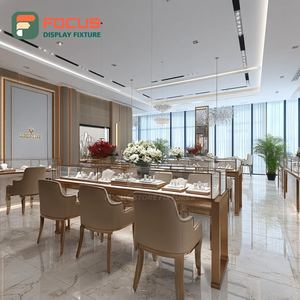 Muebles Modernos de Alta Gama para Joyería, Vitrina de Exhibición para Centro Comercial con Acabado Laminado - Product Image 5