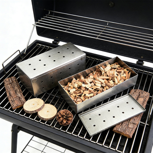 Boîte de fumage rectangulaire en acier inoxydable pour <span class=keywords><strong>barbecue</strong></span> de haute qualité pour la cuisine en plein air - Product Image 1
