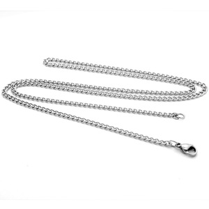 Collier chaîne gourmette en acier inoxydable plaqué or 18 carats PVD de 1,5 à 4,5 mm avec fermoir mousqueton |   Chaîne de bijoux sans ternissement et hypoallergénique - Product Image 1