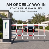 Barrière de stationnement intelligente avec lecteur RFID UHF intégré, système de contrôle d'accès intelligent pour véhicules, système de sécurité