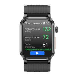 Montre connectée AI avec surveillance de la température, de l'oxygène sanguin, de la pression artérielle, du HRV, suivi du sommeil, fonction d'appel, étanche IP68, écran AMOLED - Product Image 1