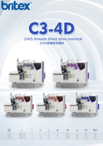 <span class=keywords><strong>Macchina</strong></span> da Cucire Overlock a Quattro Fili ad Alta Velocità con Trasmissione Diretta BR-C4-4D - Product Image 6
