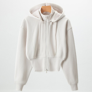 Xuyên Biên Giới Thường Xuyên Phù Hợp Với Rắn Phụ Nữ Giản Dị Của Đứng Cổ Áo Có Thể Tháo Rời Cổ Áo Clip Yoga Áo Khoác Cho Thể Thao Ngoài Trời Hàng Ngày Mặc - Product Image 6