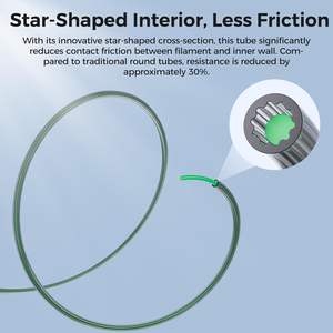 Tubo de PTFE en forma de estrella Creality de 4M para accesorios de impresora 3D resistente a altas temperaturas - Product Image 4