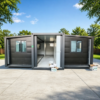 Maison Modulaire Conteneurisée de Luxe Pliable et Extensible 20ft 40ft avec Mur Extérieur en Acier pour Chambre, Salon, Villa, Hôtel