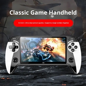 Consola de juegos portátil X9 con pantalla grande de 5.5 pulgadas, 8 emuladores y es un dispositivo portátil retro. - Product Image 5