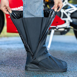 Cubrezapatos Impermeables de PVC, Largura hasta el Tobillo, Antideslizantes, Resistentes al Desgaste, para Exteriores, para Adultos, Juego de Protección para Botas de Moto, Tallas M, L, XL, 2XL - Product Image 3