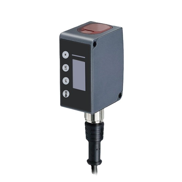 CORON GLZ-D1MPUIR High-Precision Laser Distance Sensor RS485 Analog PNP M12 Connector 12-24VDC 0.1-1 Meter Sensing Range