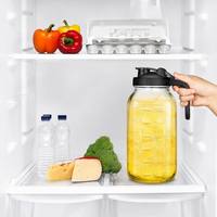 32oz 64oz Glazen Mason Jar Kan, Lekvrije Glazen Drinkbeker voor het bewaren van dranken zoals ijsthee, sap, koffie, enz.