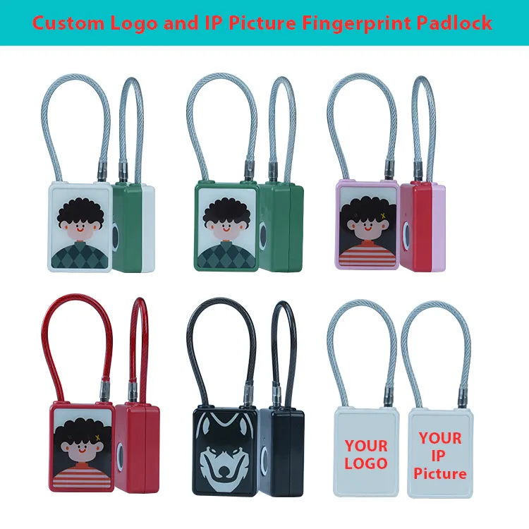 OEM / ODM candado ultimo tipo-c valigia ricarica serratura palestra scuola panlock anti ladro sicurezza intelligente lucchetto per impronte digitali