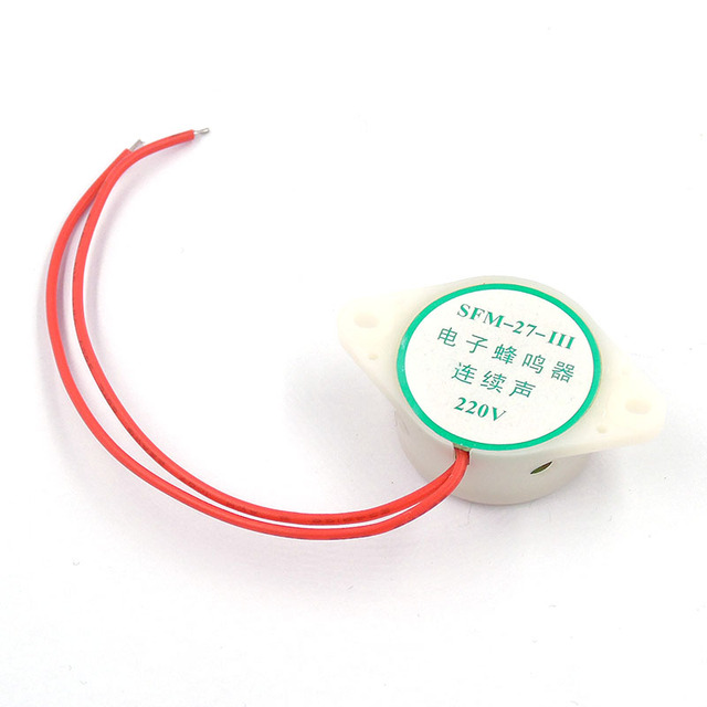 Continuous Sound SFM 27-III 30*15 220V Piezoelectric Buzzer With Wire