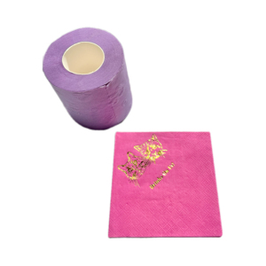 Biểu Tượng Tùy Chỉnh Thiết Kế Đẹp Giấy Khăn Ăn Lá Vàng In Giấy Khăn Ăn Dập Nóng Khăn Ăn - Product Image 5