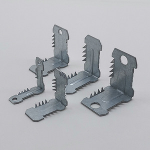 Barbed Corner Bracket Zinc Plated Standard <b>Hardware</b> Accessory For Wall Mounting And Structural Support - Product Image 3