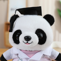 Nouvel Arrivage : Panda en Peluche Douteur de Diplôme, Cadeau Scolaire pour Collège, Panda de Remise de Diplôme Doux avec T-shirt