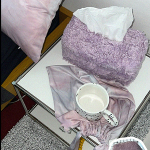 Cross-border soft plush tissue bag, foldable, suitable for <b>coffee</b> <b>tables</b>, bedside <b>tables</b>, tissue <b>boxes</b>, simple and stylish - Product Image 4