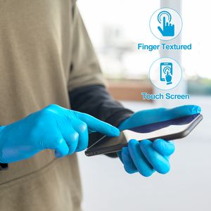 XINGYU-Guantes de nitrilo desechables para cocina, guantes azules de nitrilo para trabajo dental, guantes desechables de seguridad, sin polvo de nitrilo - Product Image 4