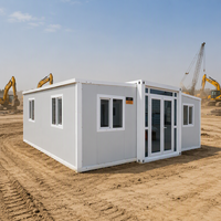 Maison modulaire préfabriquée extensible sur mesure avec cuisine, chambre et salle de bain pour l'hébergement en station balnéaire ou en camping