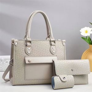 Luxury Women Handbag <b>Purse</b> Set 3pcs Daily <b>Large</b> Capacity Tote Bags - Product Image 1