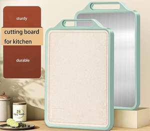 Planche à découper rectangulaire double face personnalisable et écologique, 10 pièces minimum, en plastique, pour viande, légumes, cuisine, usage quotidien - Product Image 2