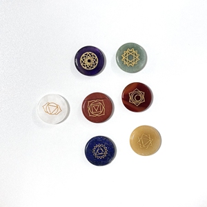 7 <span class=keywords><strong>Chakra</strong></span> runestone Phù Thủy Rune Bộ tự nhiên tăng thạch anh chữa bệnh đá đánh bóng pha lê runic bói toán thiết lập chữa bệnh đá - Product Image 3