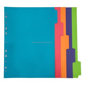 Phong cách A4 kích thước nhiều màu Loose-Leaf tài liệu Divider mới dẫn đến các trang riêng biệt-thư mục tập tin phụ kiện - Product Image 2