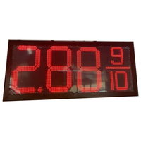 Señales de precio de Gas LED 888910 de 24 pulgadas, 7 segmentos, IP65, uso en exteriores, precio de Gas Led, señal Digital, señales de precio de gasolinera