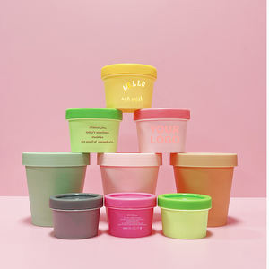 100g 200 vacío 250g tarro <span class=keywords><strong>de</strong></span> crema cosmética rosa <span class=keywords><strong>de</strong></span> embalaje <span class=keywords><strong>de</strong></span> plástico PP máscara Facial <span class=keywords><strong>de</strong></span> arcilla <span class=keywords><strong>barro</strong></span> Mantequilla <span class=keywords><strong>de</strong></span> cuerpo exfoliante cuidado <span class=keywords><strong>de</strong></span> la piel embalaje tarro olla - Product Image 1