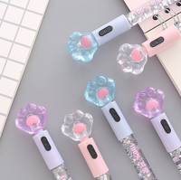Stylo Marqueur Mignon en 3D Dessin Animé Patte de Chat, Cadeau Créatif pour Étudiant, Stylo de Signature