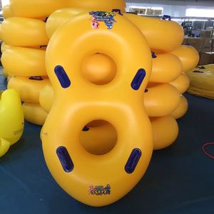 Chuyên Nghiệp Nước Chơi Thiết Bị Điên Thể Thao 1 2 3 4 Rider <span class=keywords><strong>Inflatable</strong></span> Lười Biếng Sông Ống Hai Lỗ Hình 8 Nước Công Viên - Product Image 4