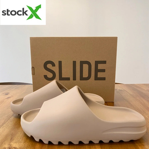 High quality toddler yeezy slides original logo and box desert sand bone yeezy foam runner women men enflame orange yeezy slide