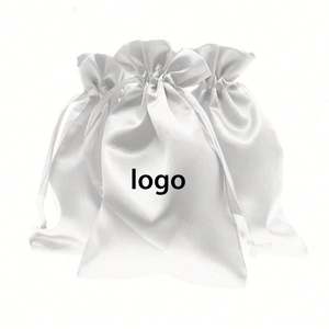 Wholesale Candy Jewelry <b>Dice</b> Collection Wedding Gift Baby Shower Decoration White Satin Drawstring <b>Bags</b> - Product Image 1