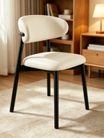 Chaise de salle à manger ergonomique en bois massif épaissi, design nordique moderne, mobilier haut de gamme pour la maison, le bar, l'appartement, la salle de sport, l'atelier