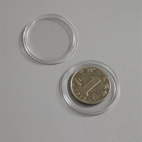 Capsules de pièces de monnaie kangourou en or australien de 1/4 oz Boîte à monnaie ronde en plastique American Silver Eagle
