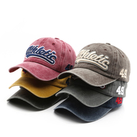 Sombrero de camionero ajustable de algodón Vintage para verano y primavera al aire libre, gorras Snapback con bordado de letras 3D, gorra de béisbol lavada Retro