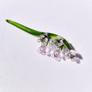 Fábrica al por mayor hecho a mano arte popular nórdico decorativo cristal coloreado Muguet <span class=keywords><strong>flor</strong></span> adornos Art Deco para Decorativo Artificial - Product Image 6