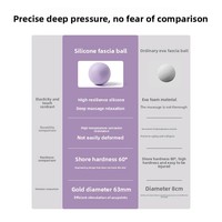 Balle de massage en silicone pour la relaxation myofasciale, la thérapie par points de pression, la relaxation des muscles raides