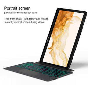 เคสหนังแบบบางเฉียบสำหรับ <span class=keywords><strong>Samsung</strong></span> Galaxy Tab S9 Plus พร้อมฝาครอบคีย์บอร์ดไร้สายสำหรับ Galaxy Tab <span class=keywords><strong>S7FE</strong></span> TB029 - Product Image 5