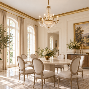 Moulure de plafond Banruo en PS Or Antique avec motif floral en relief, corniche légère pour l'intérieur des villas et hôtels - Product Image 4