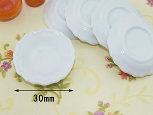 Miniature de maison de poupée 1/6 1/12, modèle de plat décoratif Art Déco en résine de 30 mm - Product Image 4
